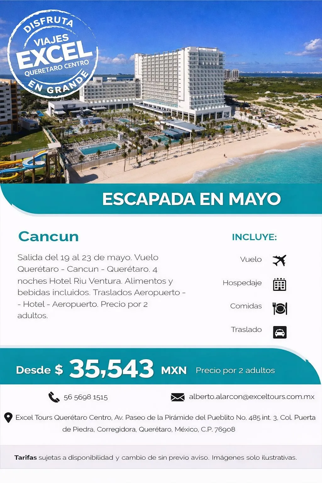 ¡Escapa a CANCÚN! (RIU Ventura)