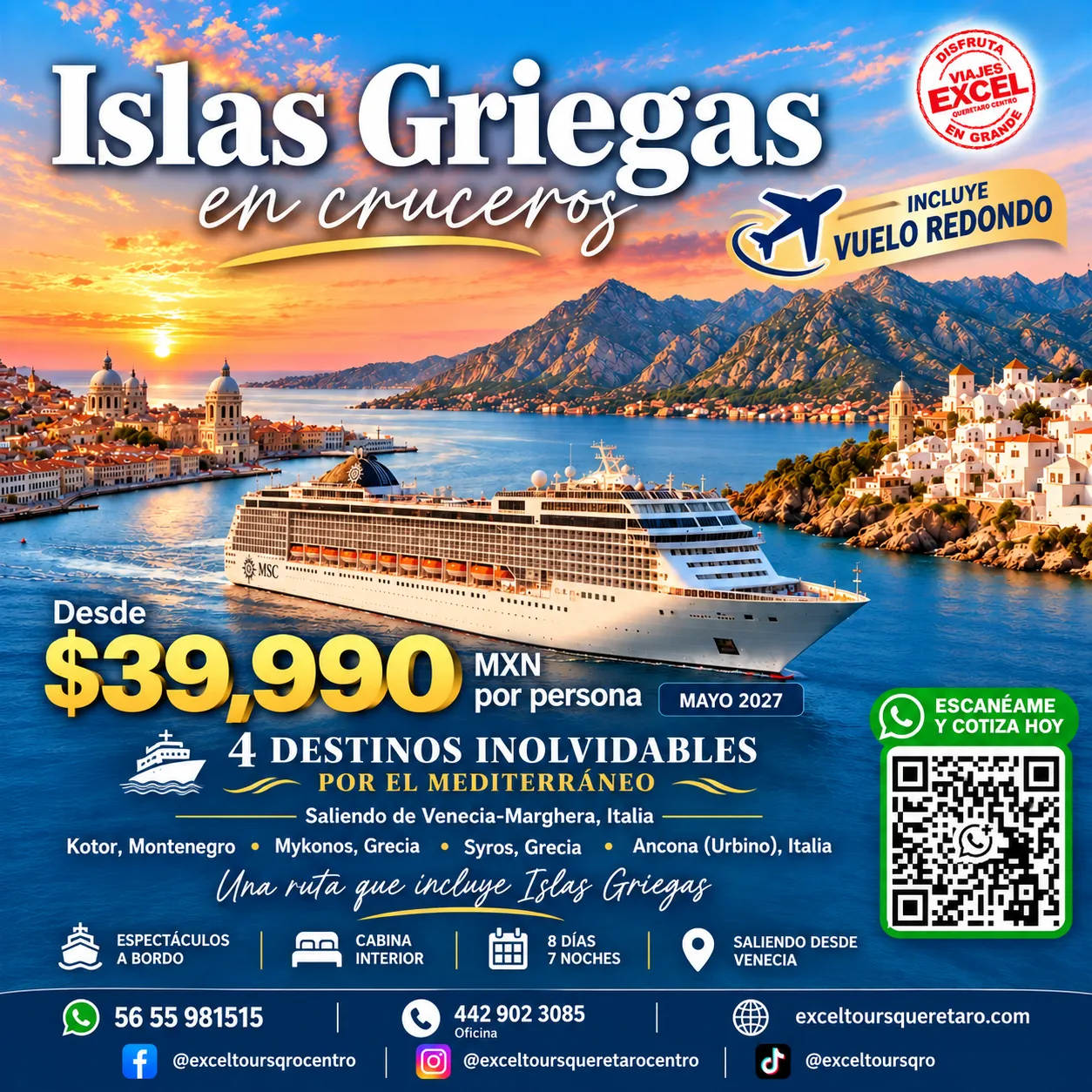 Meditarreo e Islas Griegas en Crucero